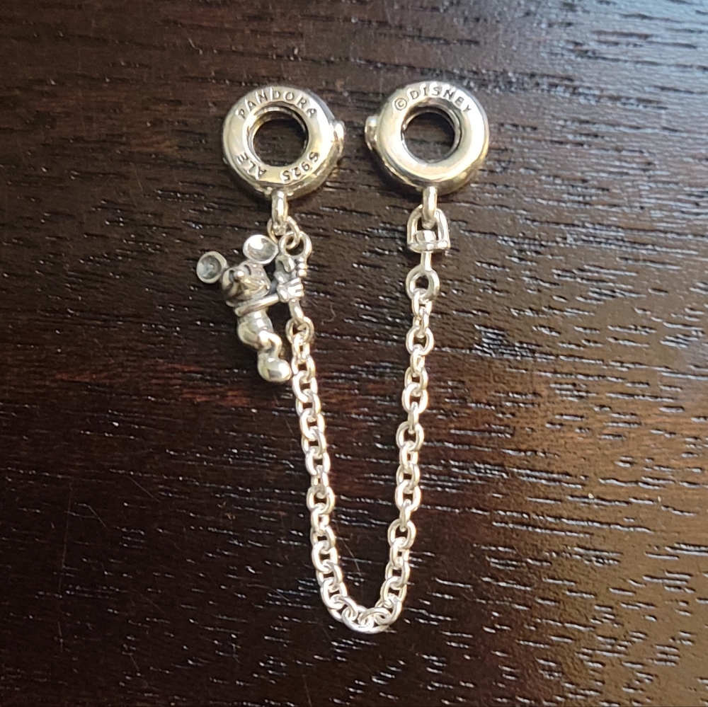 Pandora Moments Disney Climbing Mickey Mouse Safety Chain